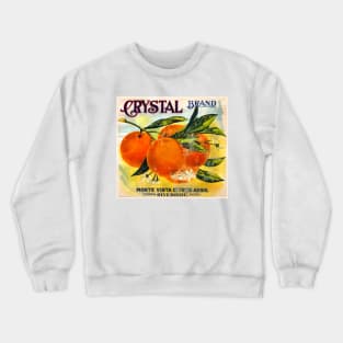 Crystal Brand crate label, circa 1931 Crewneck Sweatshirt